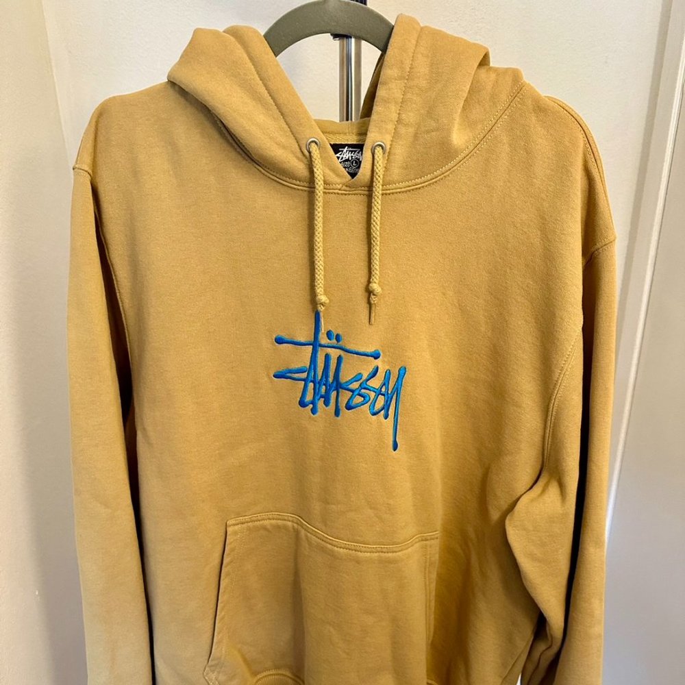 STUSSY Stock Logo Applique Hoodie